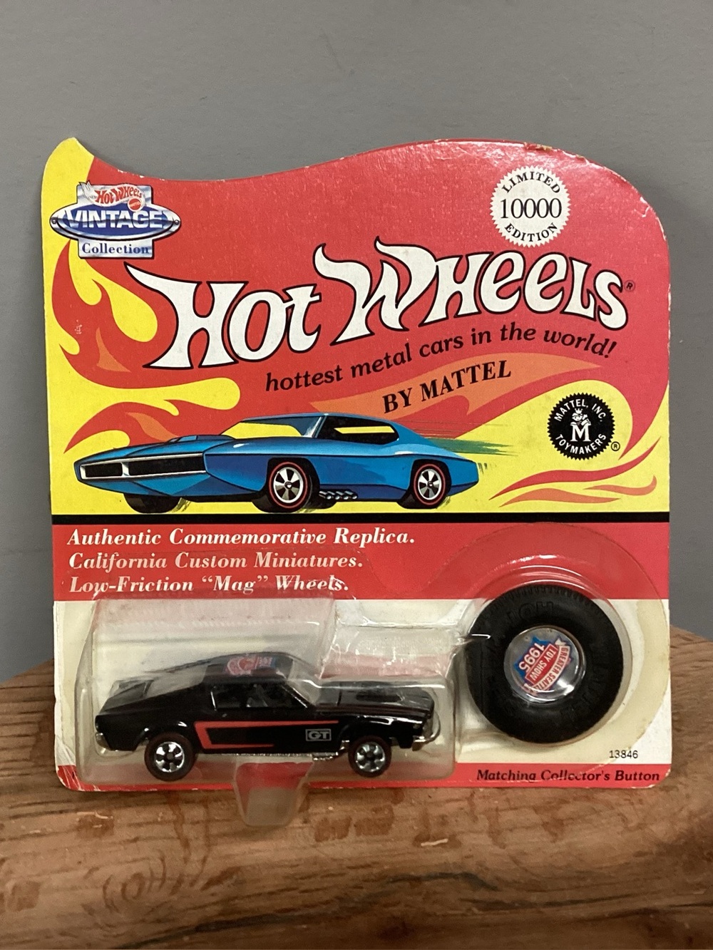 🔴 Vintage - 1995 Hot Wheels Vintage Collectible limited to 10,000 - Sealed Card